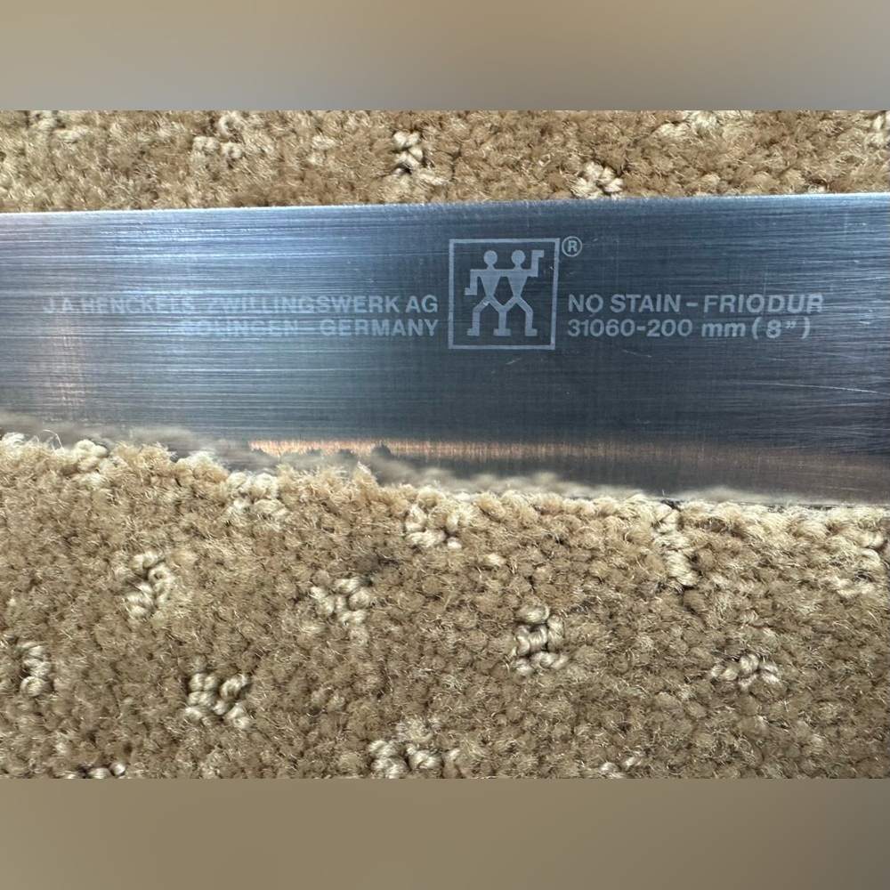 Zwilling J.A. Henckels 8-inch chef's knife. - Picture 3 of 6